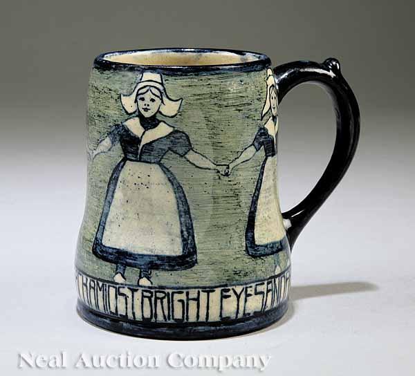 Appraisal: A Newcomb College Art Pottery High Glaze Mug c -