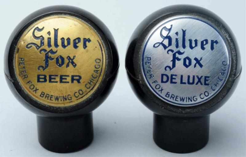 Appraisal: Lot of Silver Fox Beer Tap Knobs Peter Fox Brewing