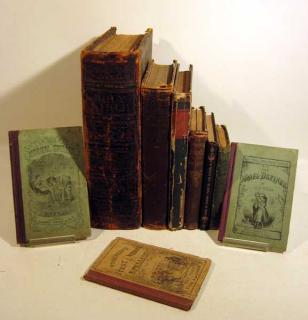 Appraisal: V Color Mannikins ANTIQUE ESTATE BOOKS Great Americans Home Medicine