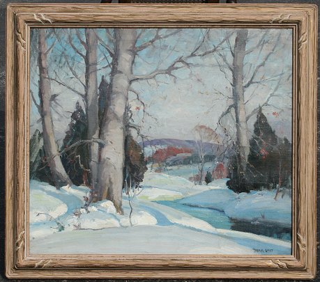 Appraisal: SMIT Derk American - ''Winter Landscape'' OIL Canvas '' x