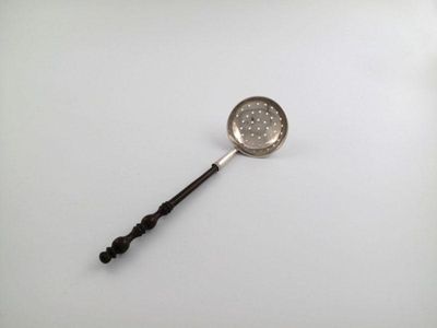 Appraisal: An th century Irish silver sifting ladle by John Wilme