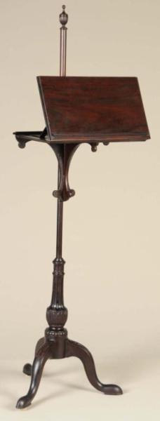 Appraisal: Queen Anne Style Music Stand Description th Century Size -