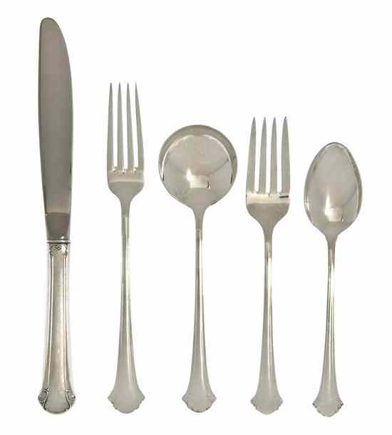 Appraisal: An American Sterling Silver Partial Flatware Service for Twelve Towle