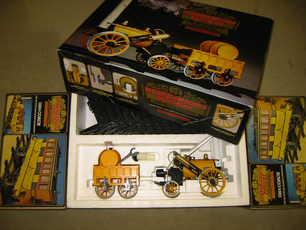 Appraisal: A Hornby Stephensons Rocket gauge live steam train set comprising