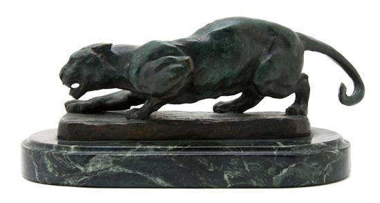 Appraisal: Bronze Figure of a Lioness After Barye depicted in a