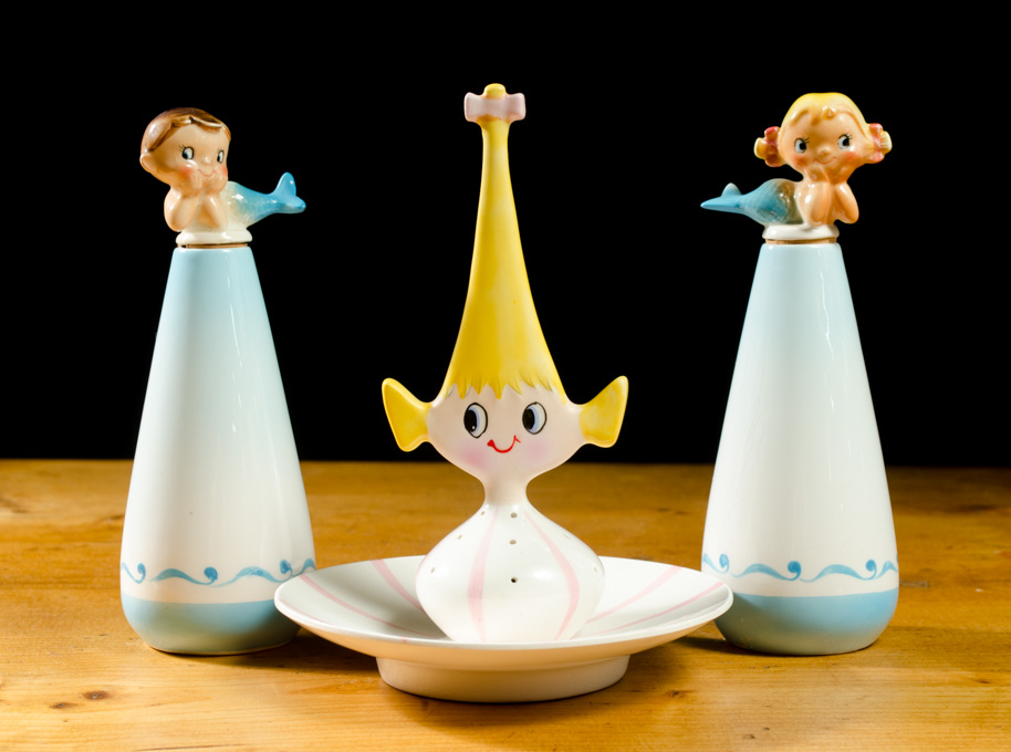 Appraisal: THREE HOLT HOWARD COLLECTIBLES a pair of Minnie and Moby