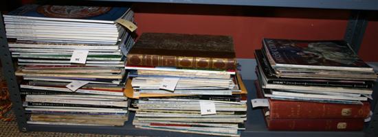 Appraisal: Periodicals on arts and antiques full shelf