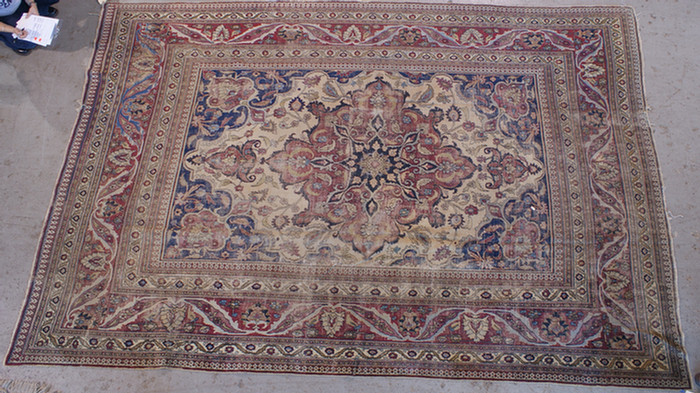 Appraisal: x Tabriz rug Estimate -