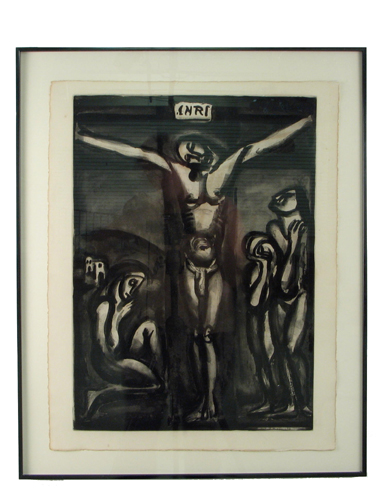 Appraisal: GEORGES ROUAULT French - An original etching Christ on the