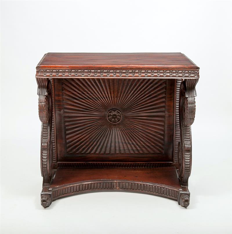 Appraisal: Anglo-Indian Carved Hardwood Console x x in Property from a