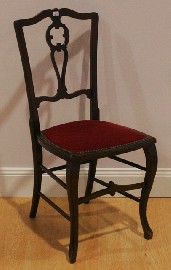 Appraisal: An Edwardian mahogany occasional chair