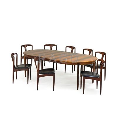 Appraisal: JOHANNES ANDERSEN Eight Julianne chairs Condition Report