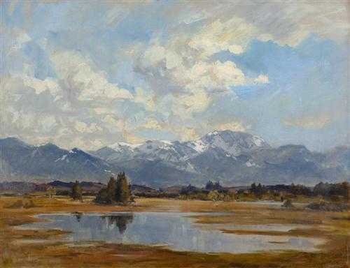 Appraisal: STEFFAN JOHANN GOTTFRIED W denswil - Munich Landscape Oil on