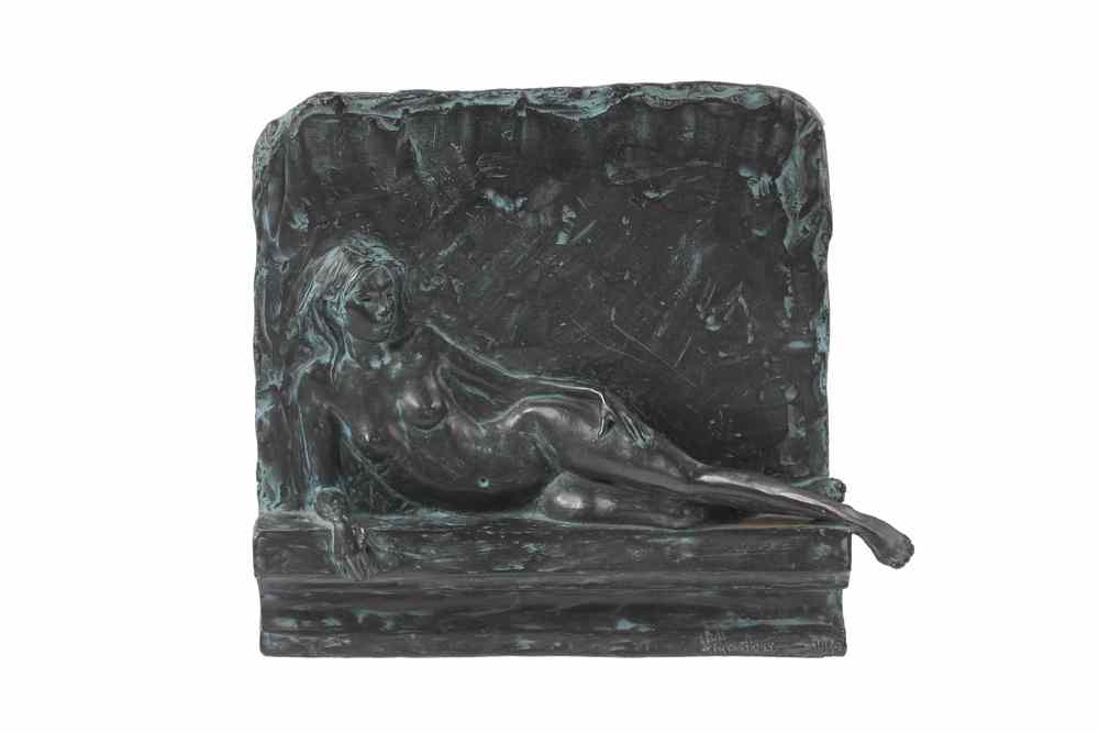 Appraisal: BRONZE BAS RELIEF - 'Friday' by Glenna Goodacre NM TX