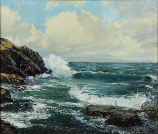 Appraisal: Painting Paul Dougherty Paul Dougherty American - Crashing Wave on