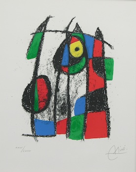 Appraisal: Joan Miro Spanish - Lithographie II Plate VII Lithograph in