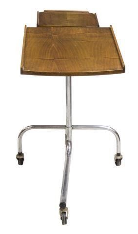 Appraisal: Danish mid-century modern adjustable-height tray table reading table with two