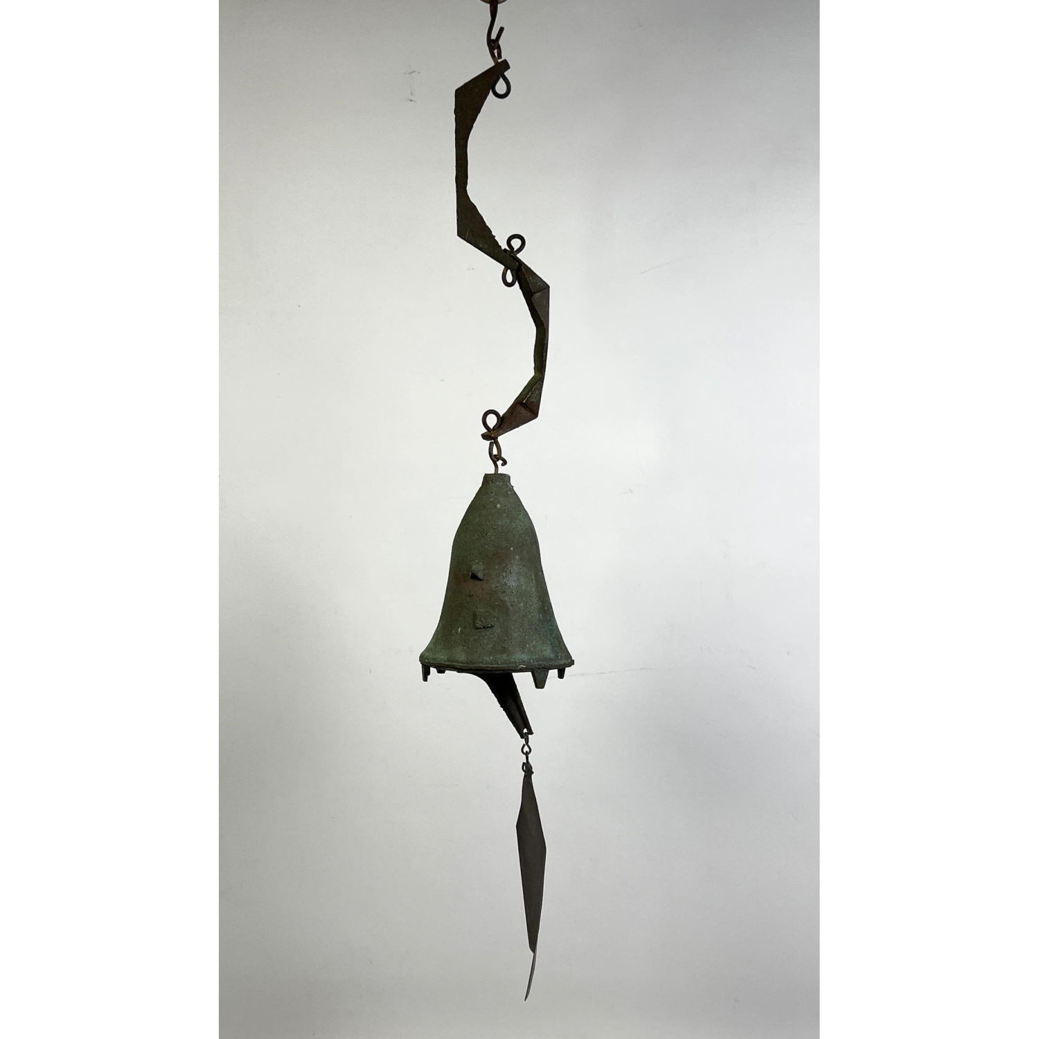 Appraisal: PAOLI SOLERI Bronze Hand Cast Wind Chime Bell Dimensions H