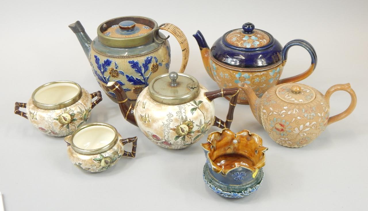 Appraisal: Various items from the thC and later Royal Doulton stoneware