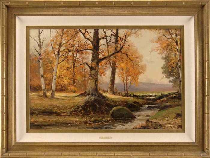 Appraisal: ROBERT WILLIAM WOOD American - NEW ENGLAND AUTUMN Oil on