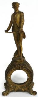 Appraisal: Gilt Metal Rococo In the form of a male figure