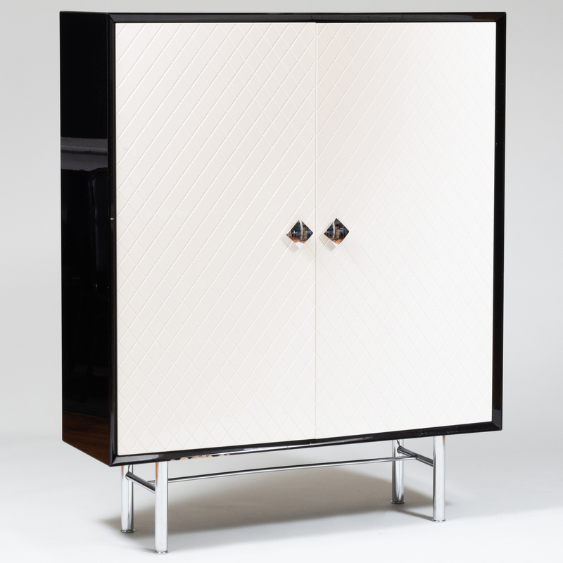 Appraisal: La Ebanisteria Lacquered 'Grace' Cabinet With a metal label 'Laebanisteria