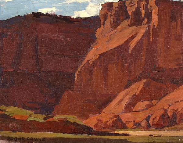 Appraisal: Edgar Payne - Canyon de Chelly signed 'Edgar Payne' lower