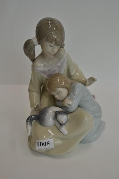 Appraisal: BOXED LLADRO FIGURE 'LITTLE SISTER'