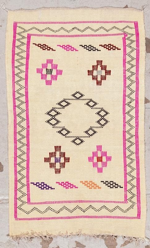 Appraisal: Modern Moroccan Kilim ' '' x ' '' Modern Moroccan