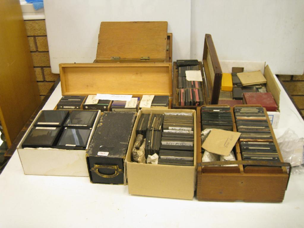 Appraisal: A large quantity of Magic Lantern Slides including some coloured