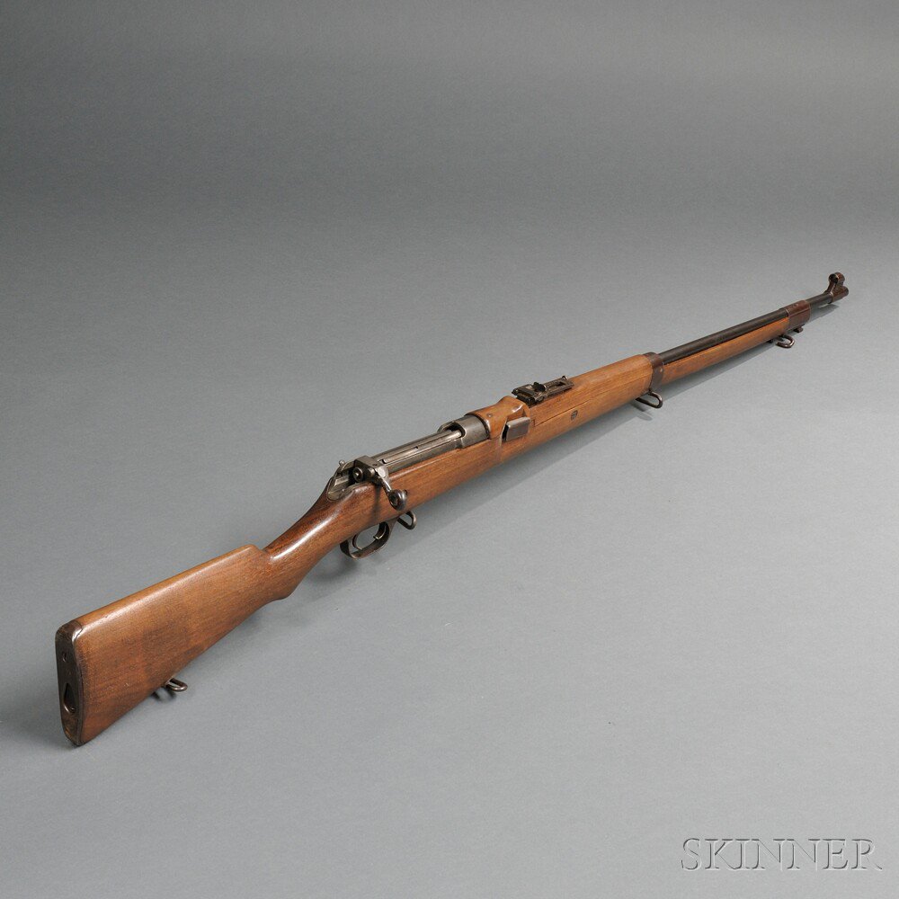 Appraisal: Model Ross Rifle c early th century walnut stock marked