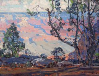 Appraisal: Hanson Duvall Puthuff ''Shadowed Ledge'' Grand Canyon signed lower right