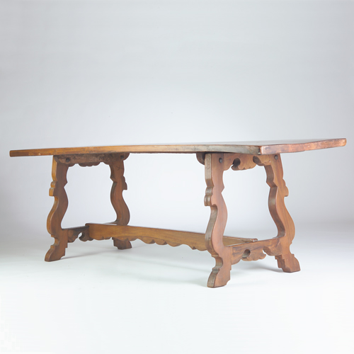 Appraisal: Italian Baroque style refectory table with a long rectangular top