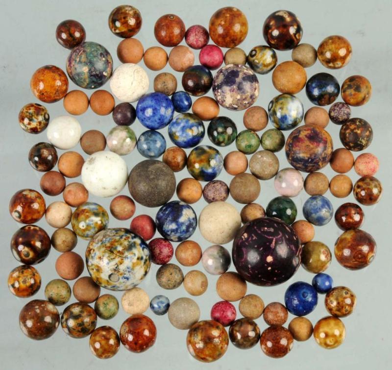 Appraisal: Lot of Multi-Colored Marbles Description Includes a large assortment of