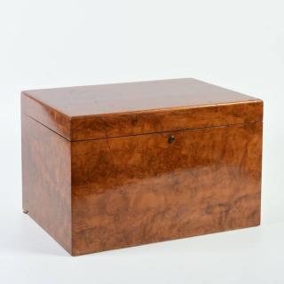 Appraisal: Edgar Bronfman's Alfred Dunhill humidor th c figured walnut interior