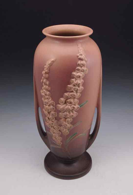 Appraisal: 'FOXGLOVE'' ROSEVILLE POTTERY VASE '' tall