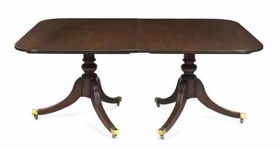 Appraisal: A Georgian Style Mahogany Dining Table having a rectangular top