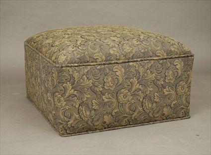 Appraisal: Upholstered Ottoman