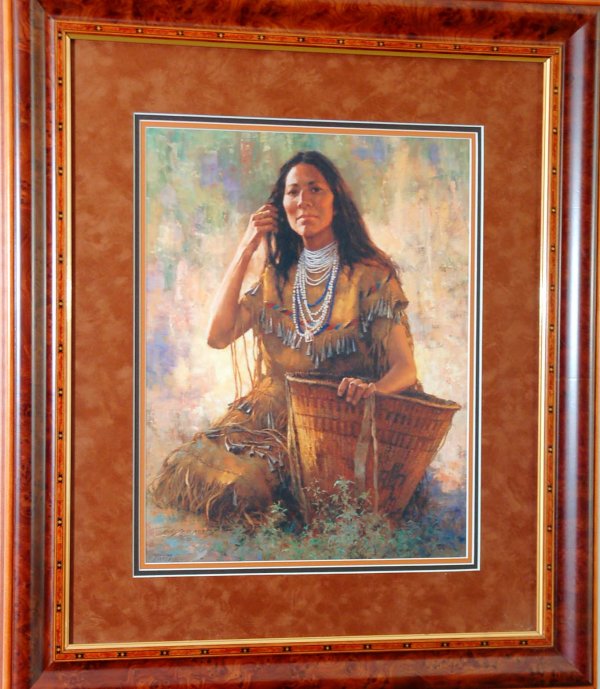 Appraisal: Howard Terpning American - Limited Edition print Isdzan - Apache