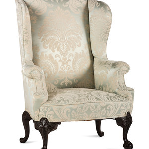 Appraisal: A Chippendale Style Claw and Ball Foot Easy Chair th