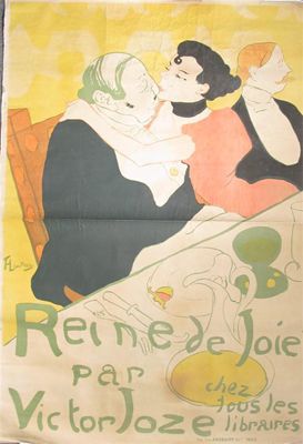 Appraisal: Reine de Joie Par Victor Joze' a lithographic poster designed