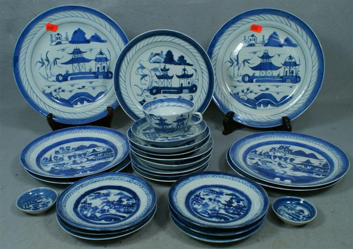 Appraisal: Large lot of assorted Chinese Canton pieces c - some