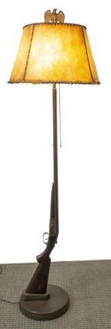 Appraisal: Western style floor lamp fashioned from a c Parker Bros