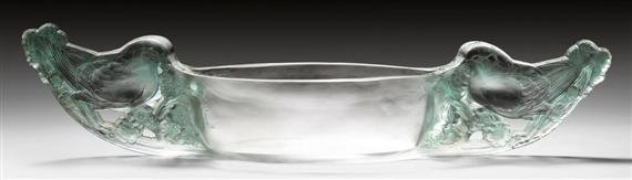 Appraisal: LALIQUE RENE M SANGES JARDINIERE circa Mould-pressed clear glass with