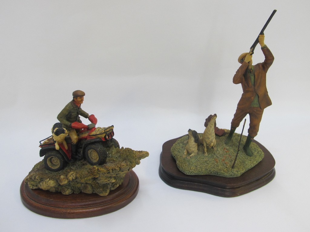 Appraisal: Two Border Fine Arts figures 'Easy Riders' and 'Reaching for