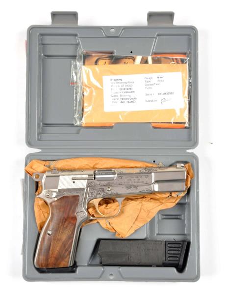 Appraisal: MIB Spl Ed Browning Hi-Power th Ann Pistol Serial MX