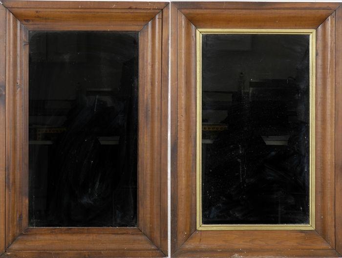 Appraisal: Two Ogee-Molded Wall Mirrors Largest x in