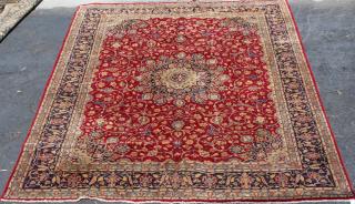 Appraisal: Persian Koshmar x wool rug Persian Koshmar x wool rug