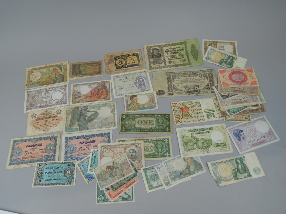 Appraisal: Bank notes various nationalities