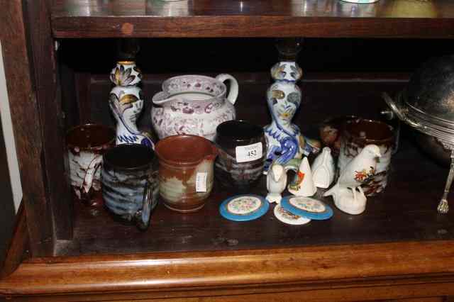 Appraisal: A COLLECTION OF MISCELLANEOUS CERAMICS including five pieces of Ewenny